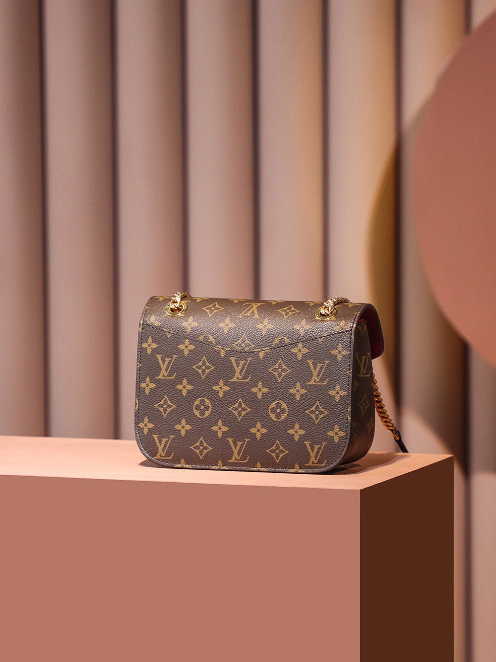[Luxe]0528 Brown Monogram Coated Canvas Passy Gold Hardware