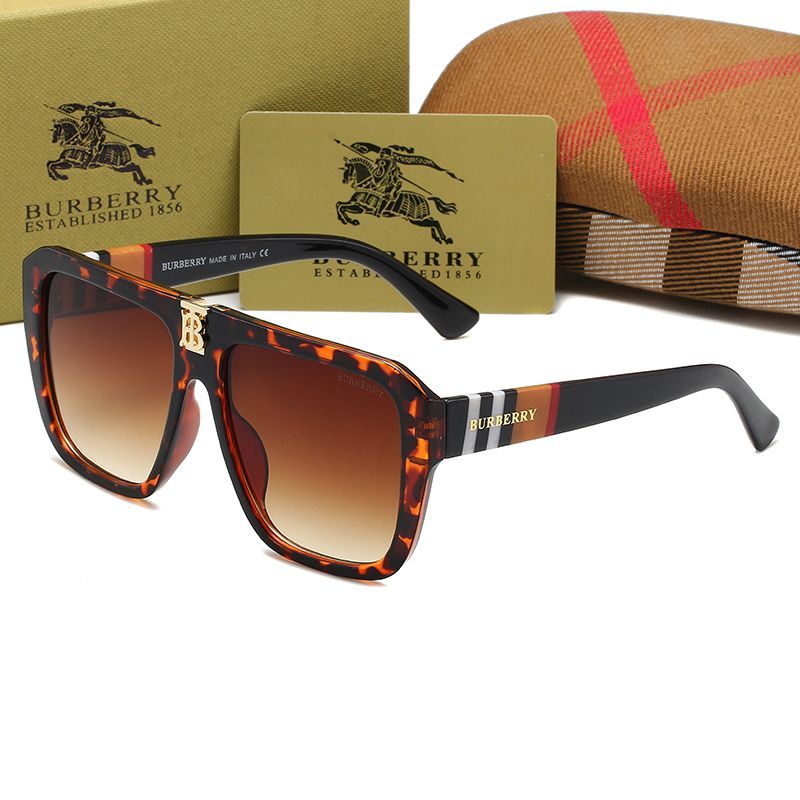 [Luxe]Fashion Unisex Plaid Frame Sunglasses