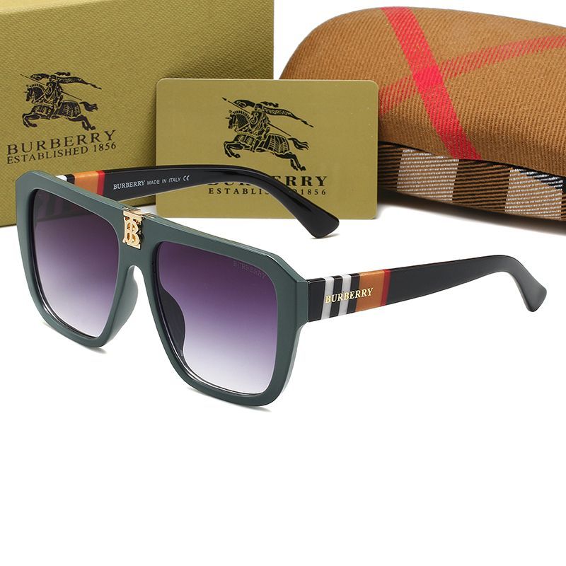 [Luxe]Fashion Unisex Plaid Frame Sunglasses