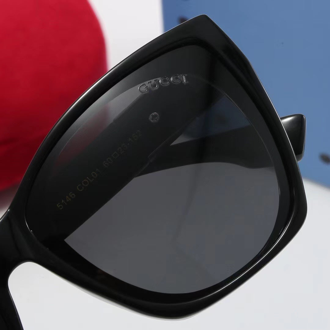 [Luxe]Square Round Frame Sunglasses