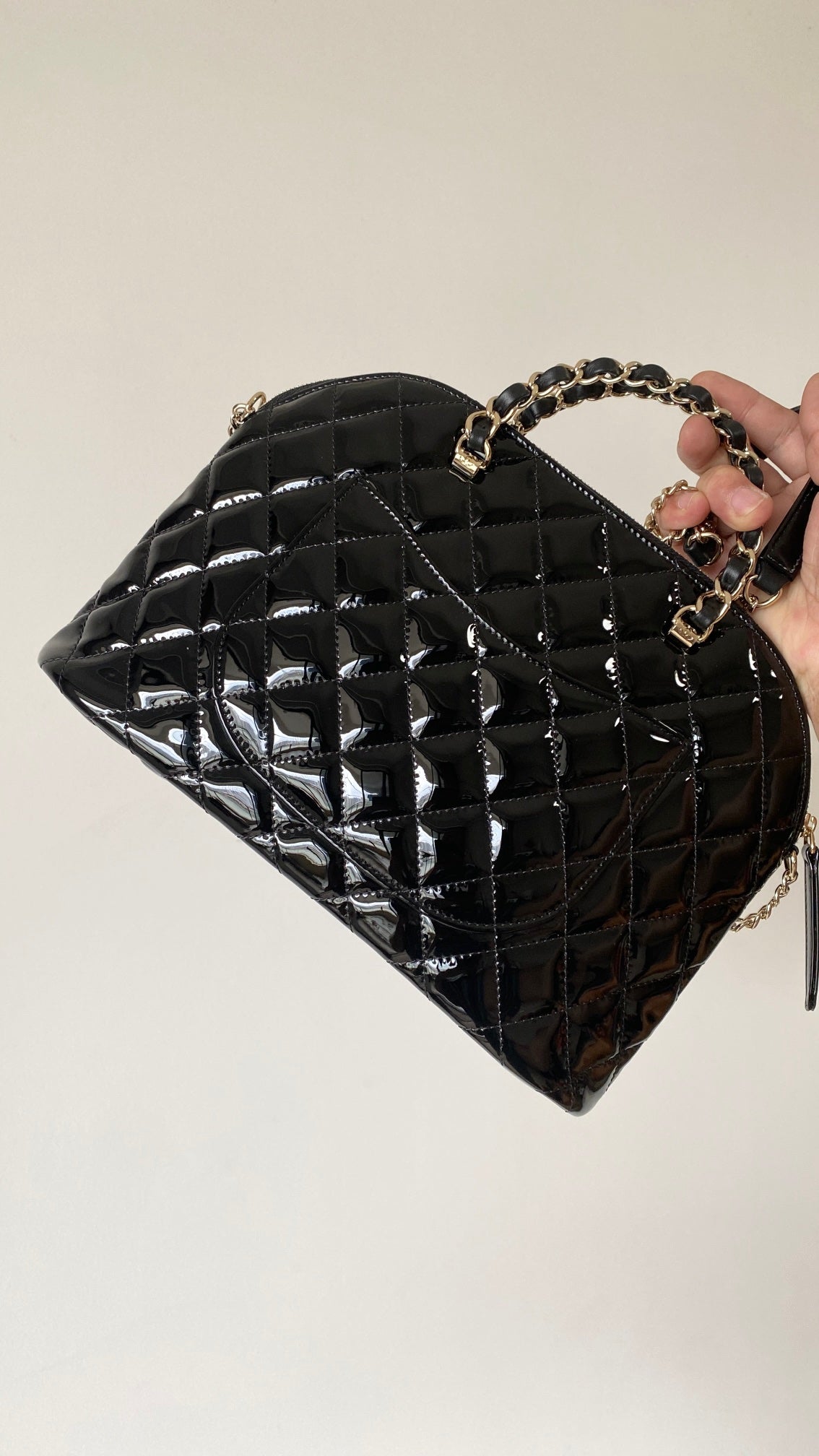 [Luxe]0528 Small handbag patent calfskin