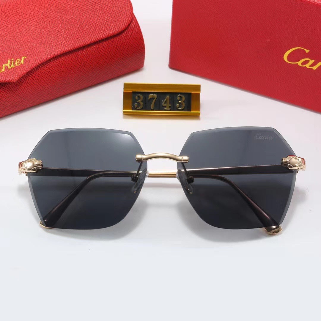 [Luxe]Rimless Sunglasses-With Gift Box