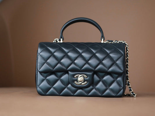 [Luxe]0528 Mini Rectangular Flap with Top Handle