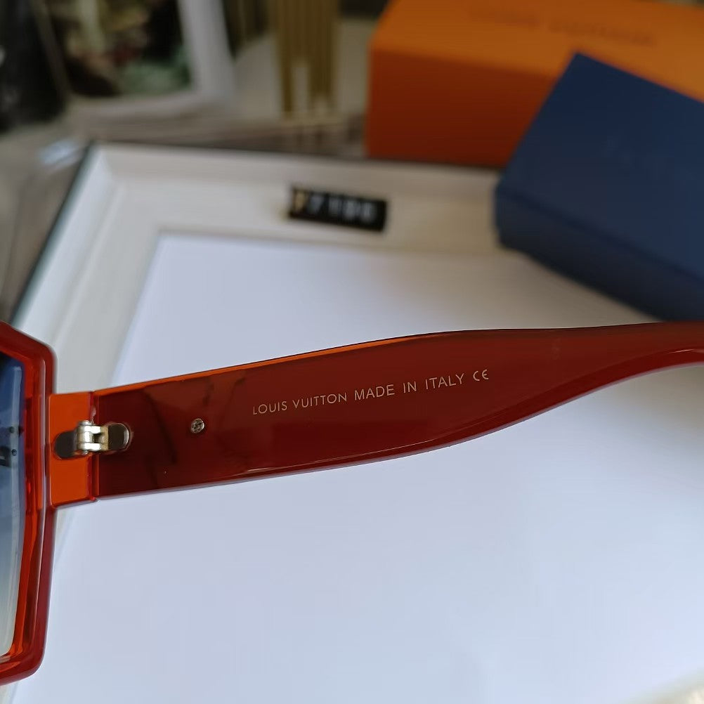 [Luxe]Fashion Large Frame Sunglasses V-With Gift Box