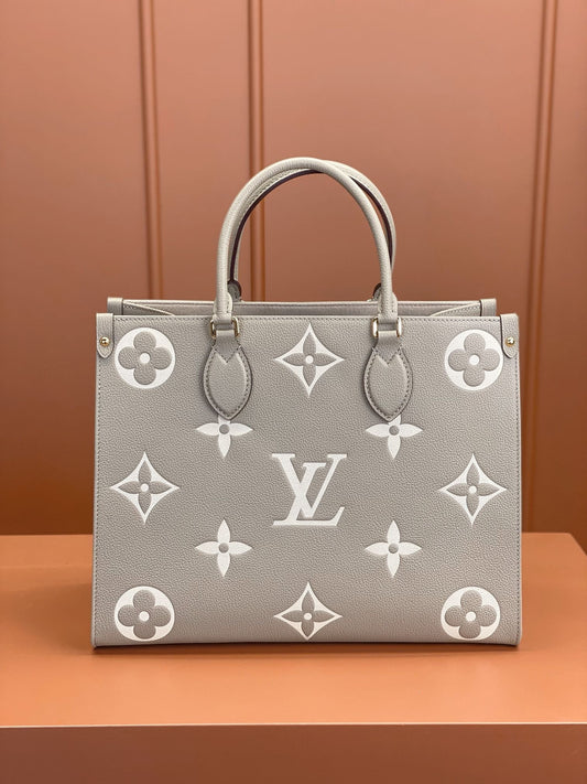 [Luxe]0528 Onthego MM Bicolour Monogram Empreinte Leather