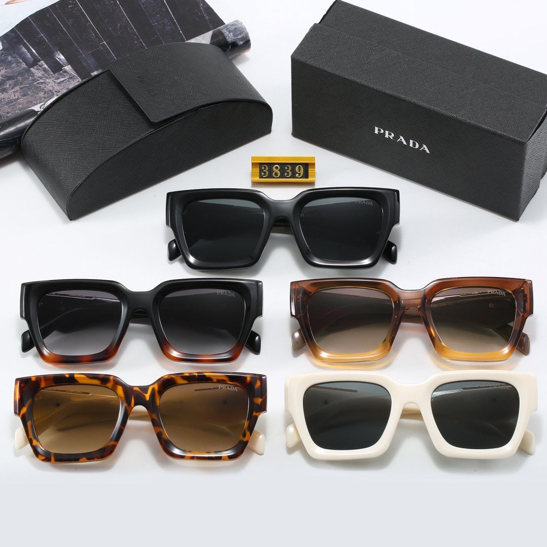 [Luxe]Thick Frame Sunglasses-With Gift Box