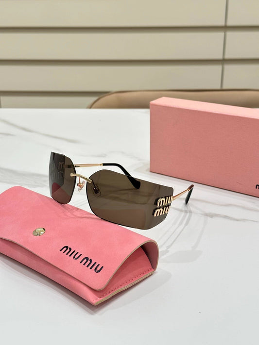 [Luxe]Amber Frame Retro Sunglasses-With Gift Box