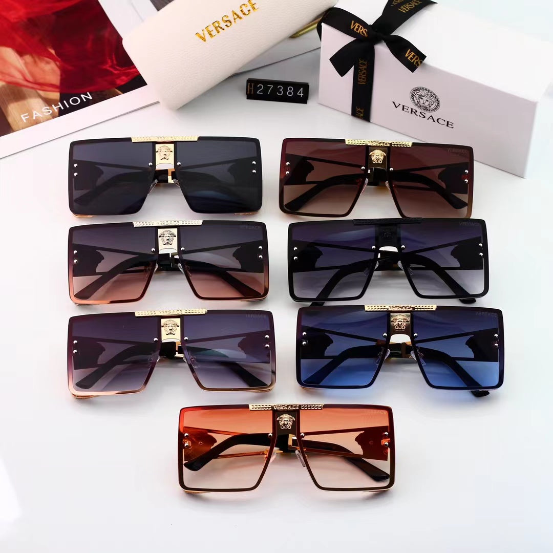 [Luxe]Retro Metal Frame Trendy Sun Glasses-With Gift Box