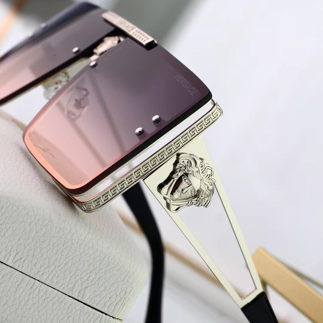 [Luxe]Retro Metal Frame Trendy Sun Glasses-With Gift Box