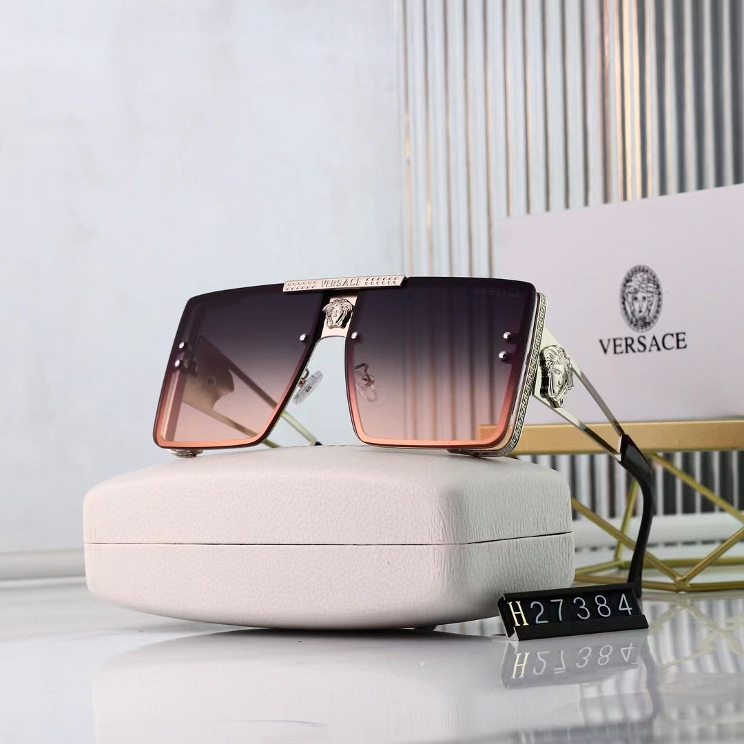 [Luxe]Retro Metal Frame Trendy Sun Glasses-With Gift Box