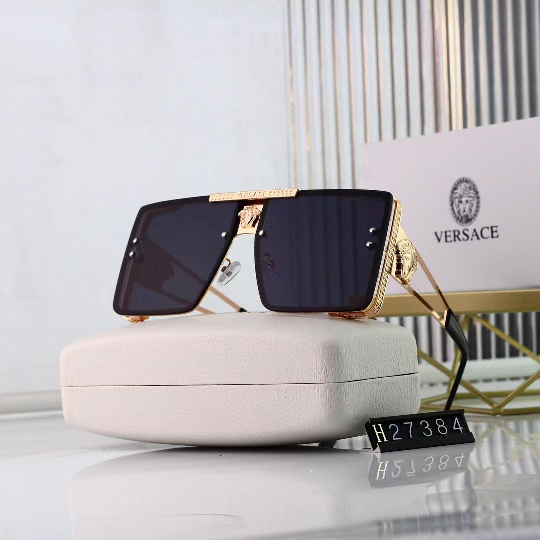 [Luxe]Retro Metal Frame Trendy Sun Glasses-With Gift Box