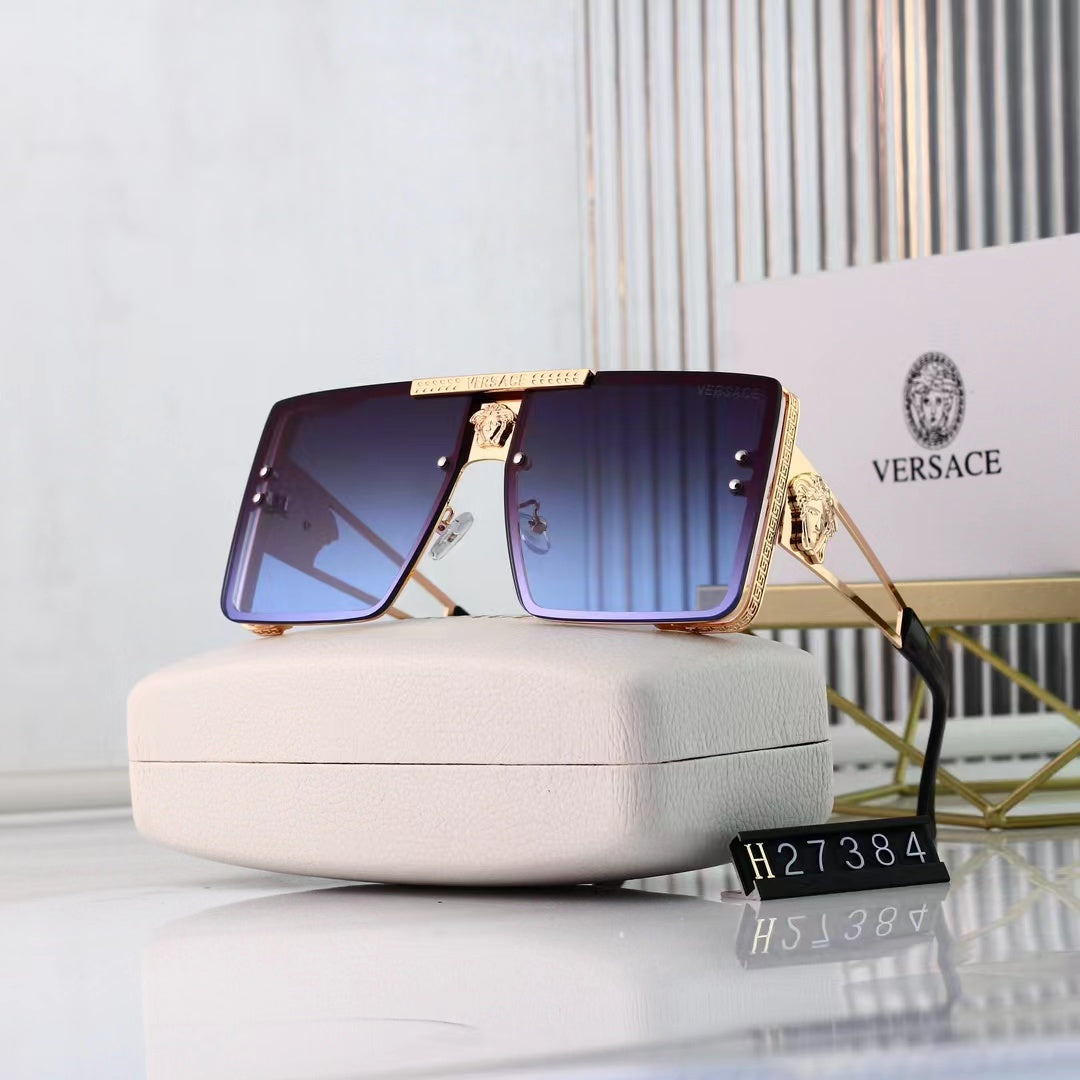 [Luxe]Retro Metal Frame Trendy Sun Glasses-With Gift Box
