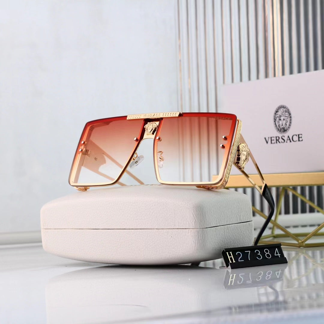 [Luxe]Retro Metal Frame Trendy Sun Glasses-With Gift Box