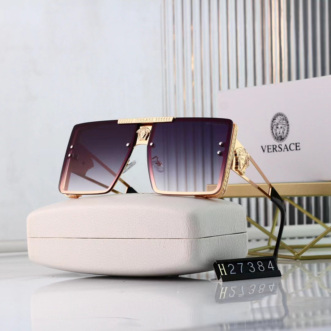 [Luxe]Retro Metal Frame Trendy Sun Glasses-With Gift Box