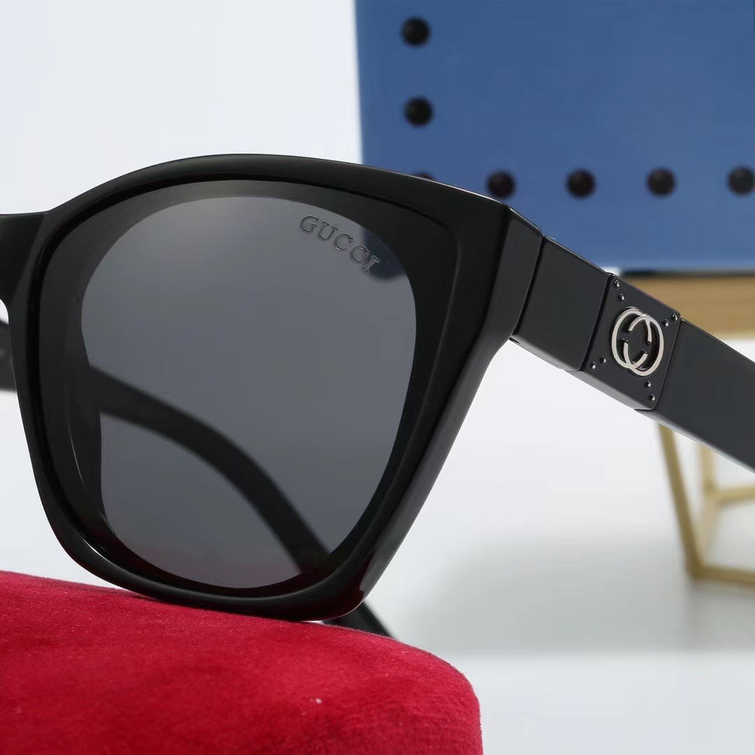 [Luxe]Square Round Frame Sunglasses