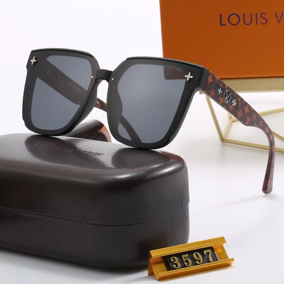 [Luxe]Full loge Frame Oversized Sunglasses-With Gift Box