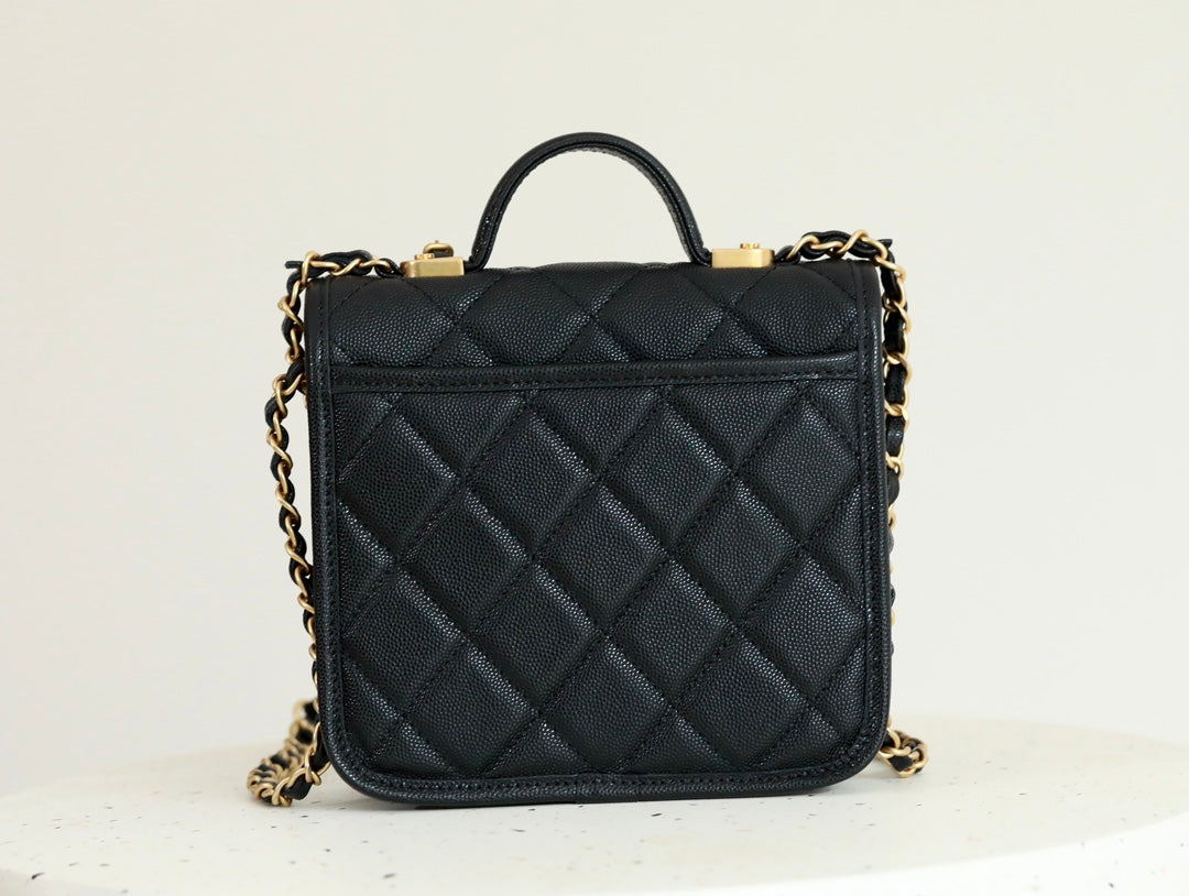 [Luxe]0528 School Memory Top Handle Flap Bag