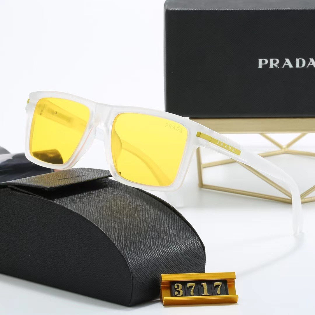 [Luxe]Square Frame Retro Sunglasses