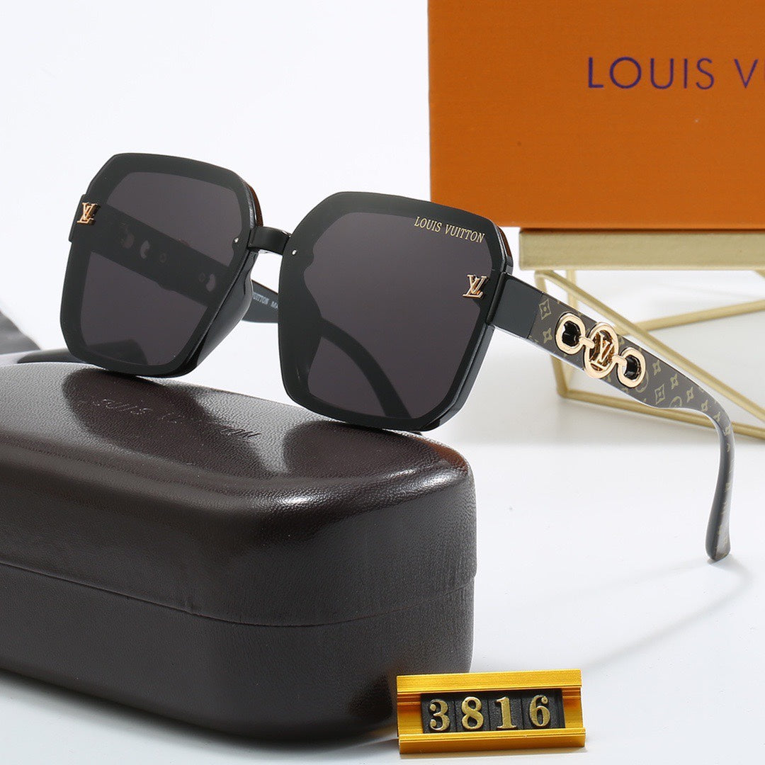 [Luxe]Full Logo Frame Sunglasses-With Gift Box