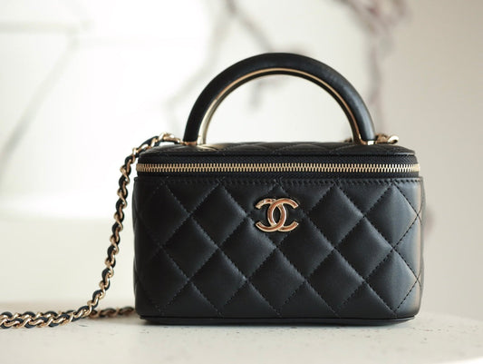 [Luxe]0528 Classic long box Vanity Case black