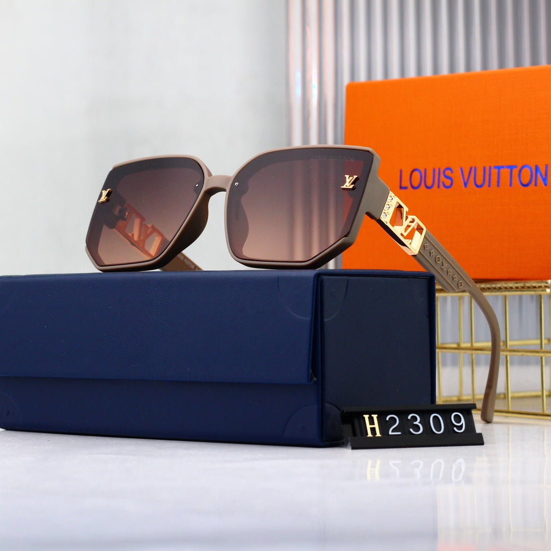 [Luxe]Hexagonal Oversized Sunglasses-With Gift Box