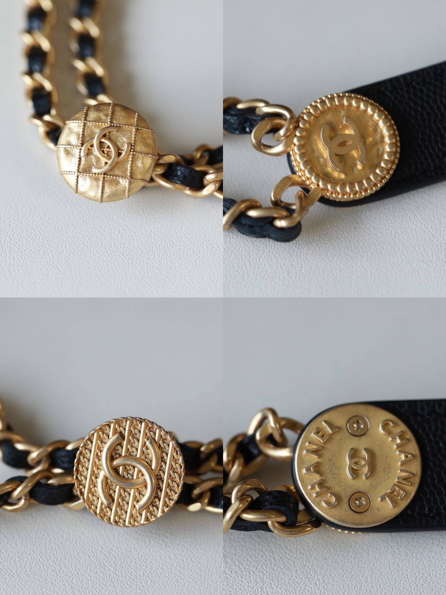 [Luxe]0528 Black Quilted Caviar Belt Bag Aged Gold Hardware
