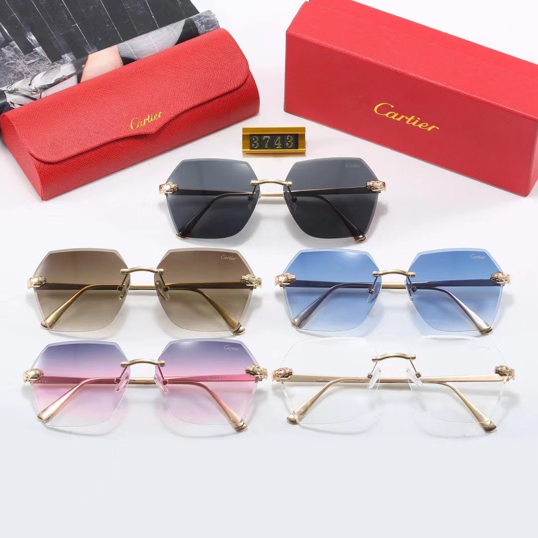 [Luxe]Rimless Sunglasses-With Gift Box