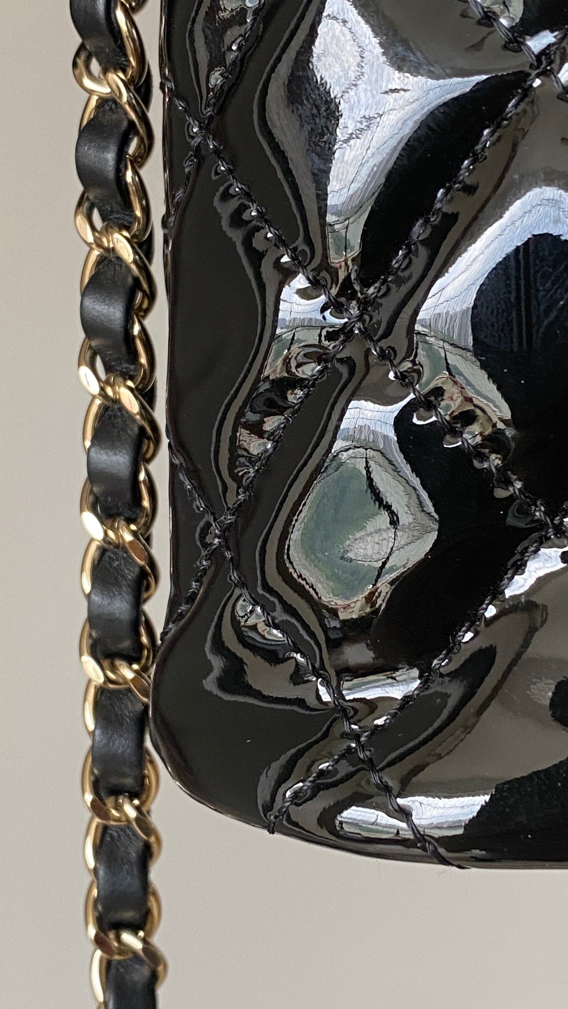 [Luxe]0528 Small handbag patent calfskin