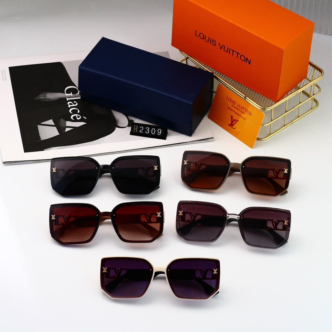 [Luxe]Hexagonal Oversized Sunglasses-With Gift Box