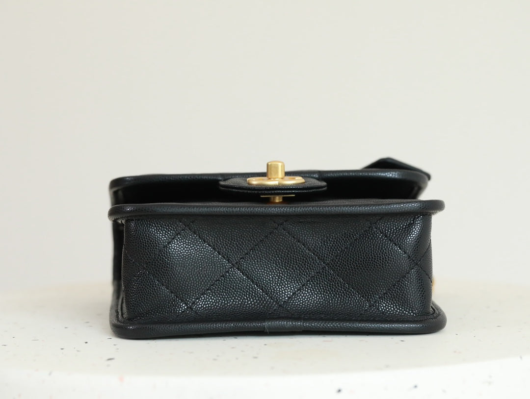 [Luxe]0528 School Memory Top Handle Flap Bag