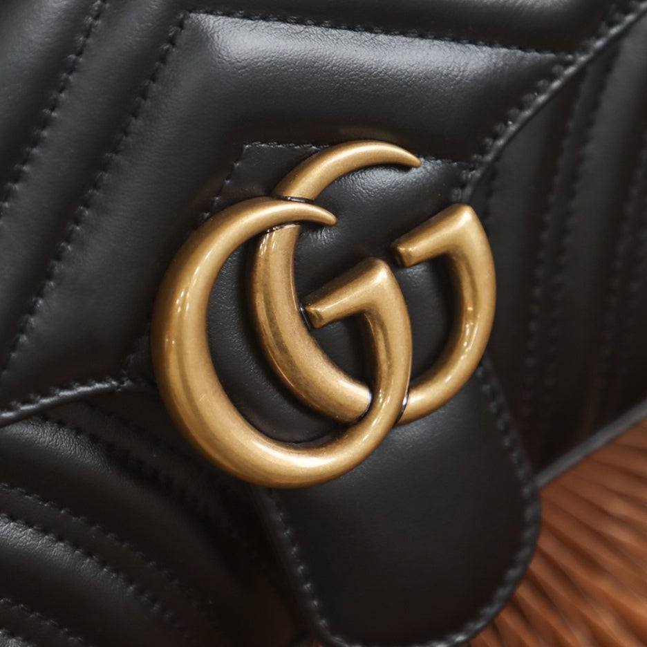[Luxe]0528 black Small GG Marmont 2.0 Shoulder Bag