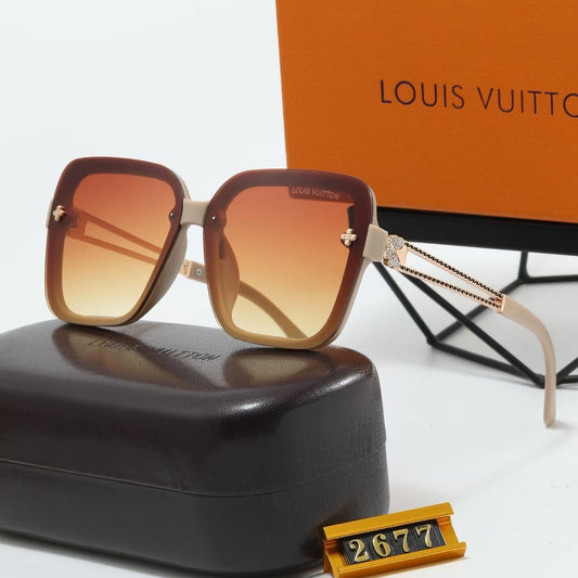 [Luxe]Classic And Stylish Large Frame Sunglasses-With Gift Box