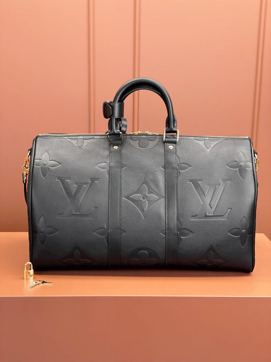 [Luxe]0528 Keepall Bandoulière 45 Monogram Empreinte Leather
