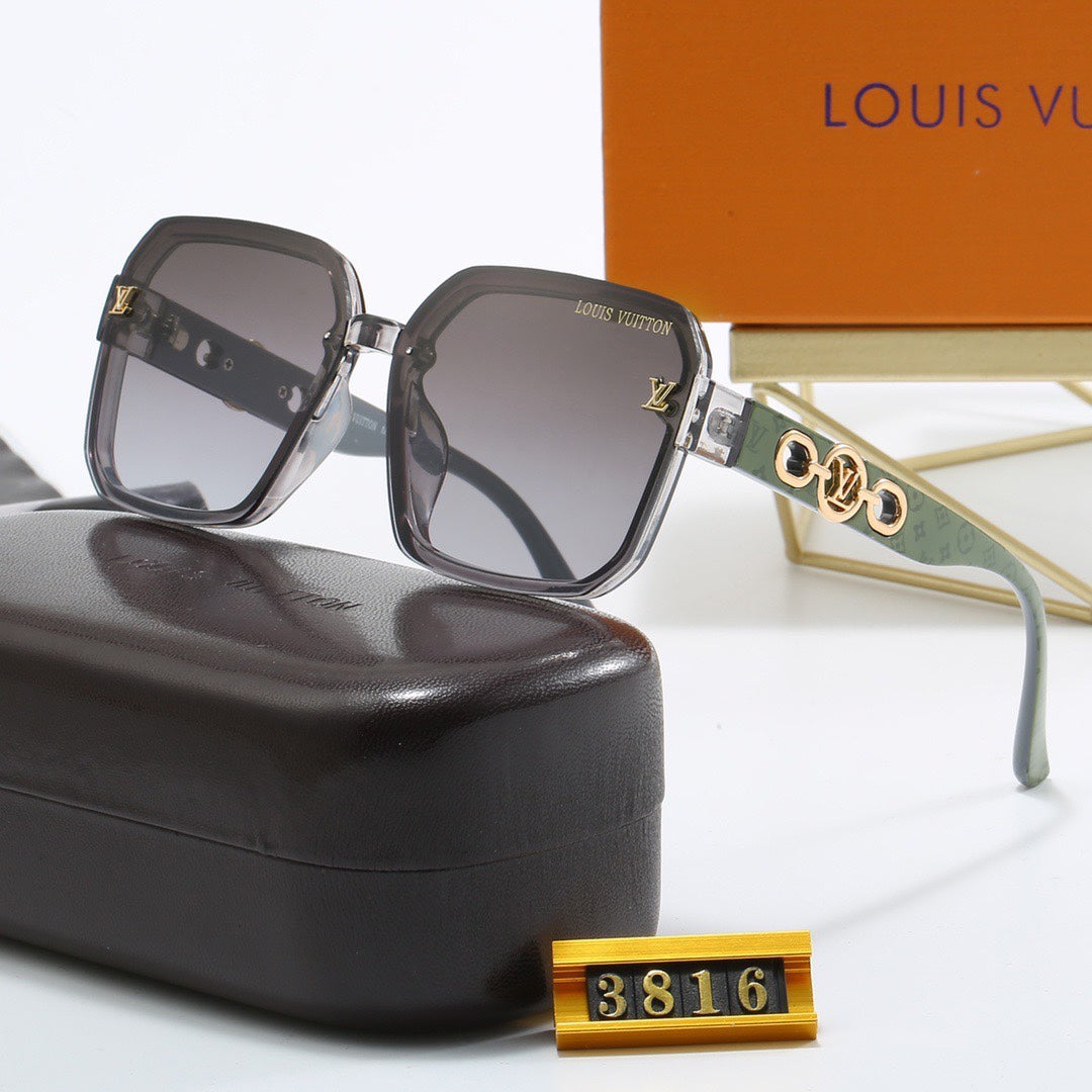 [Luxe]Full Logo Frame Sunglasses-With Gift Box