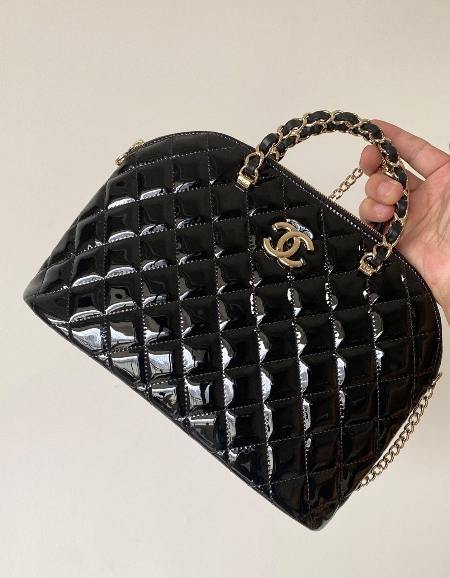 [Luxe]0528 Small handbag patent calfskin