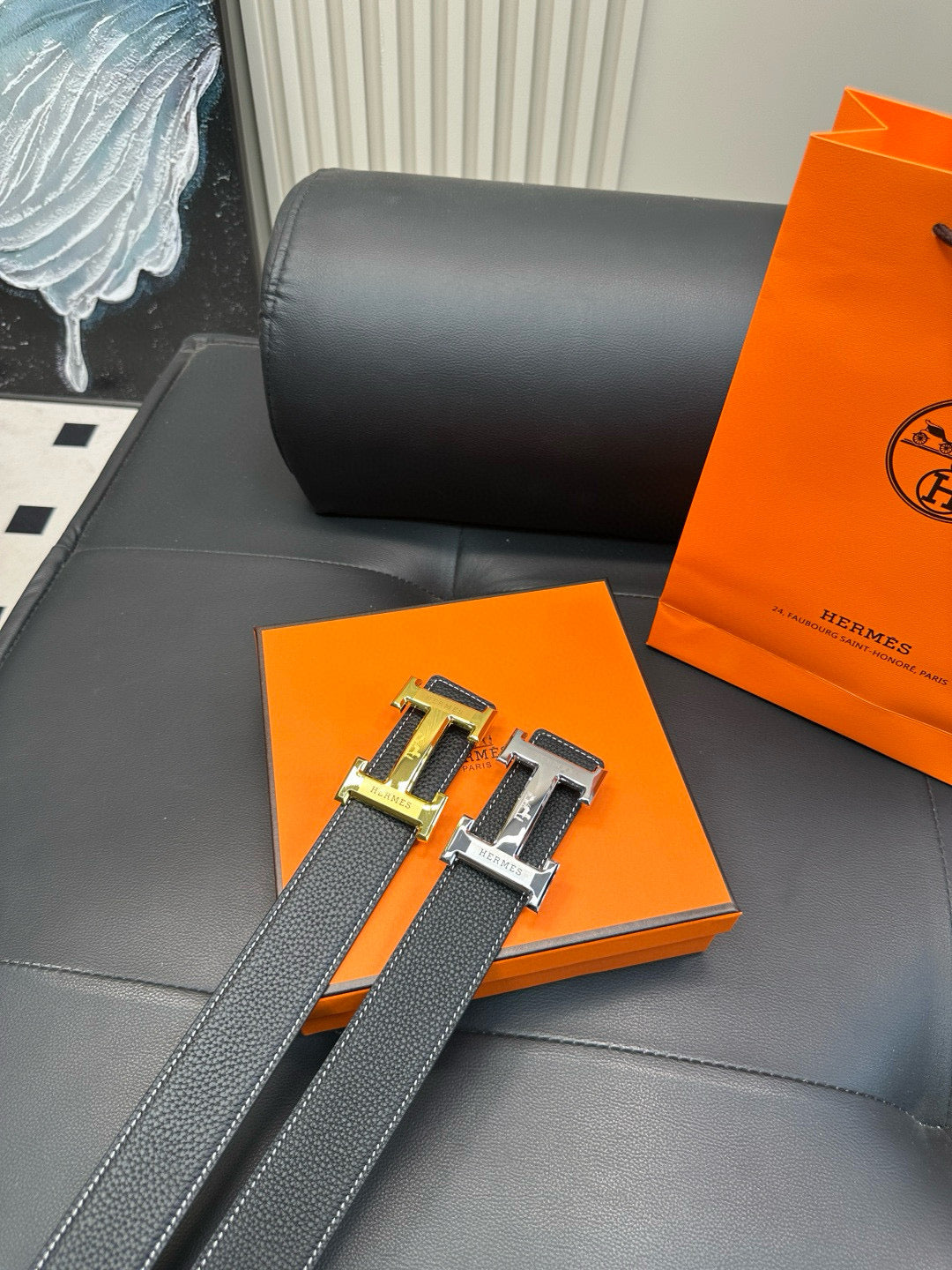 [Luxe]HMS Shiny H-shaped buckle