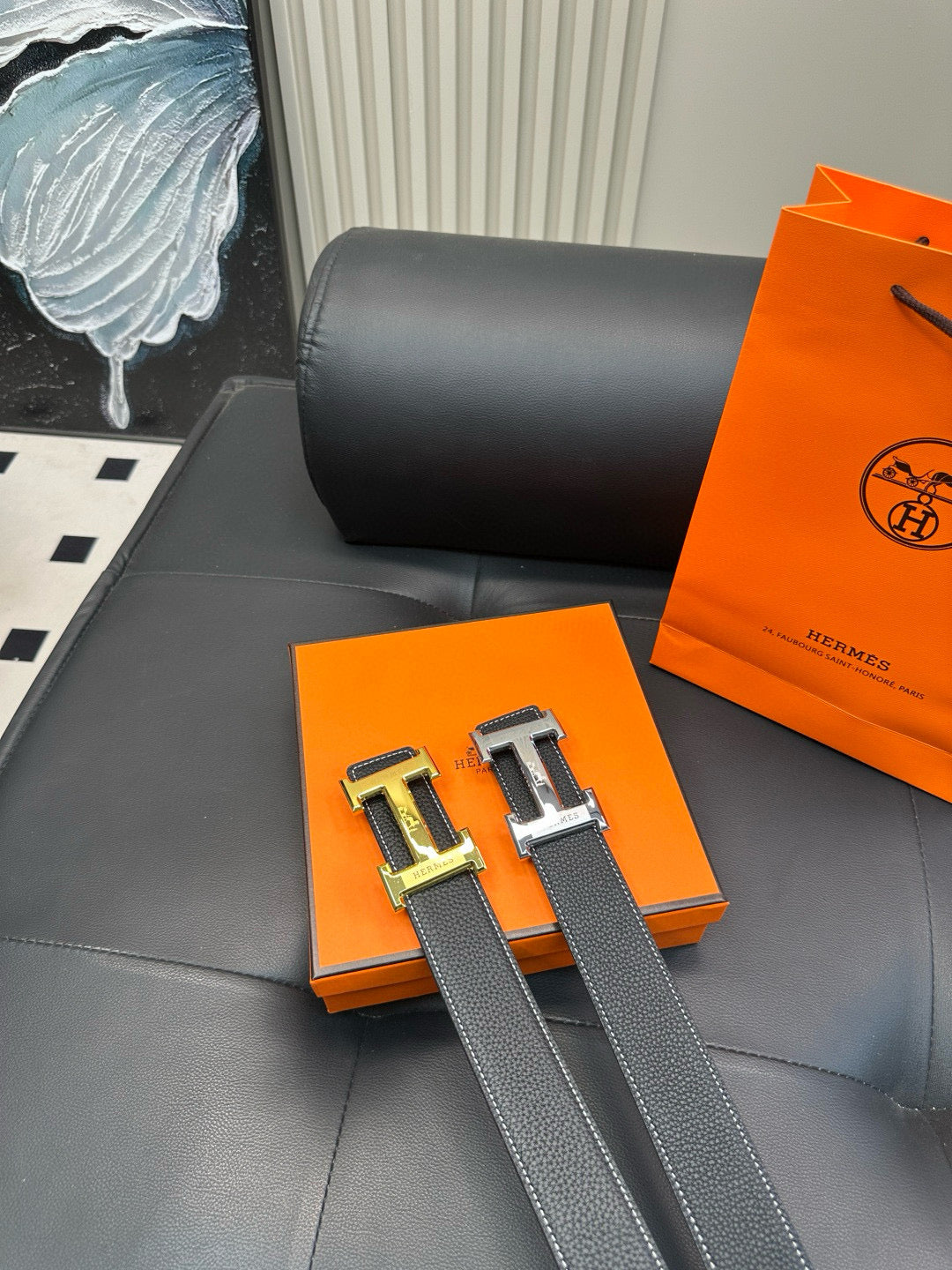 [Luxe]HMS Shiny H-shaped buckle