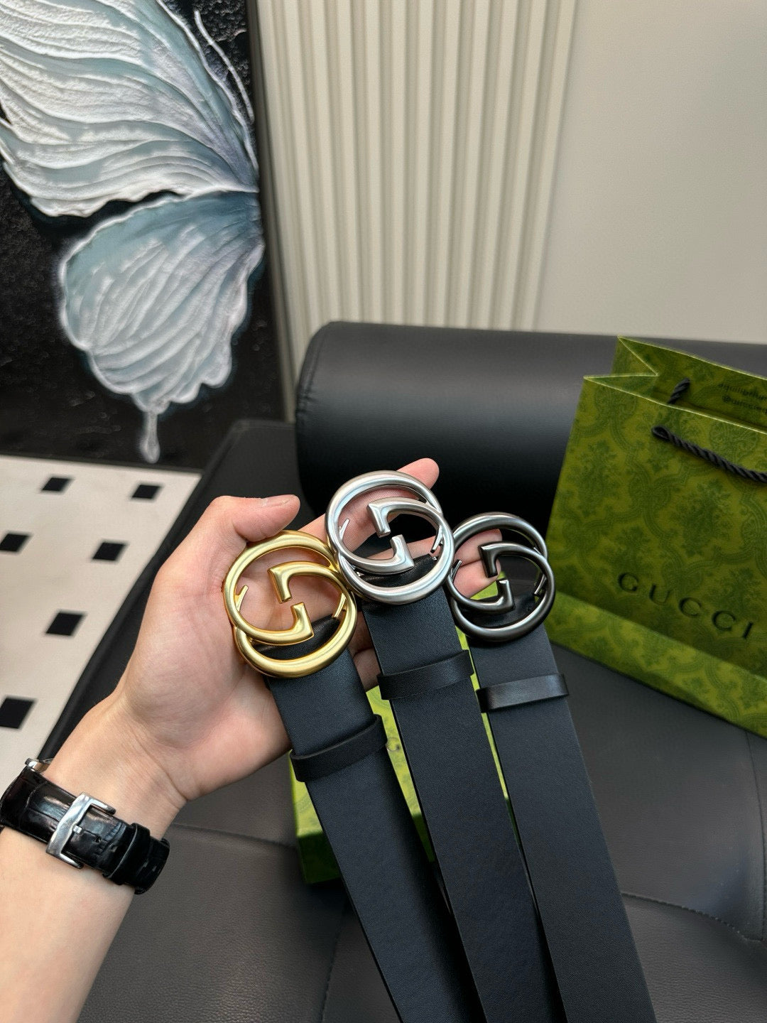 [Luxe]GG Simple and fashionable matte texture style