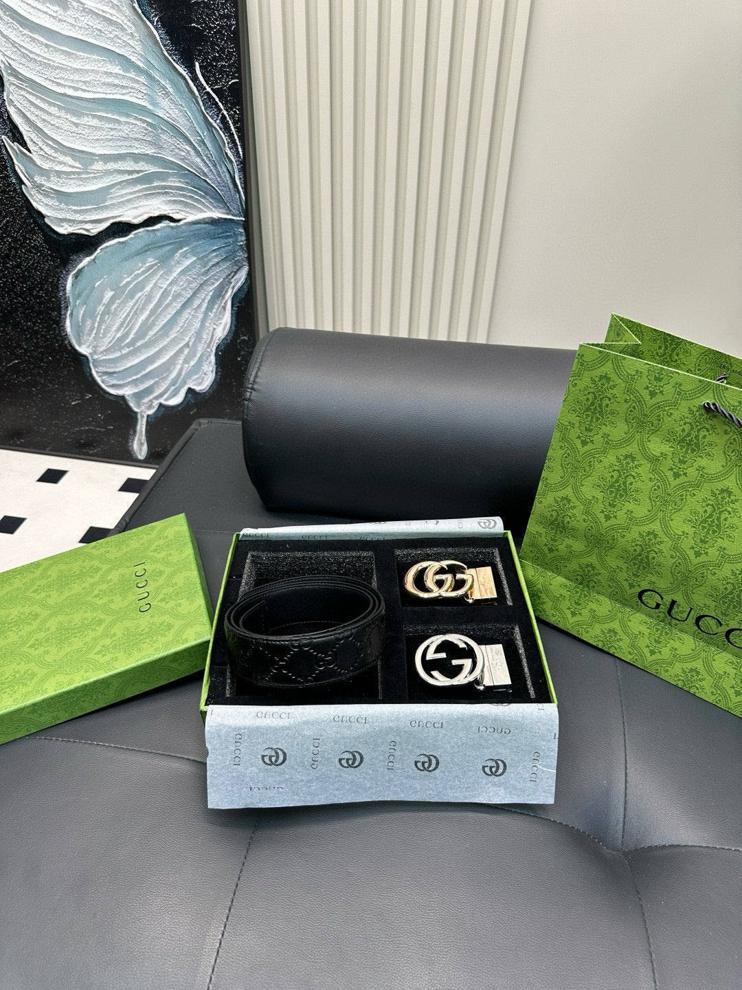 [Luxe]GG Gold and Silver Two-Colored Set