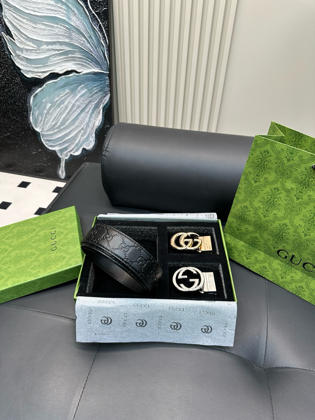 [Luxe]GG Gold and Silver Two-Colored Set