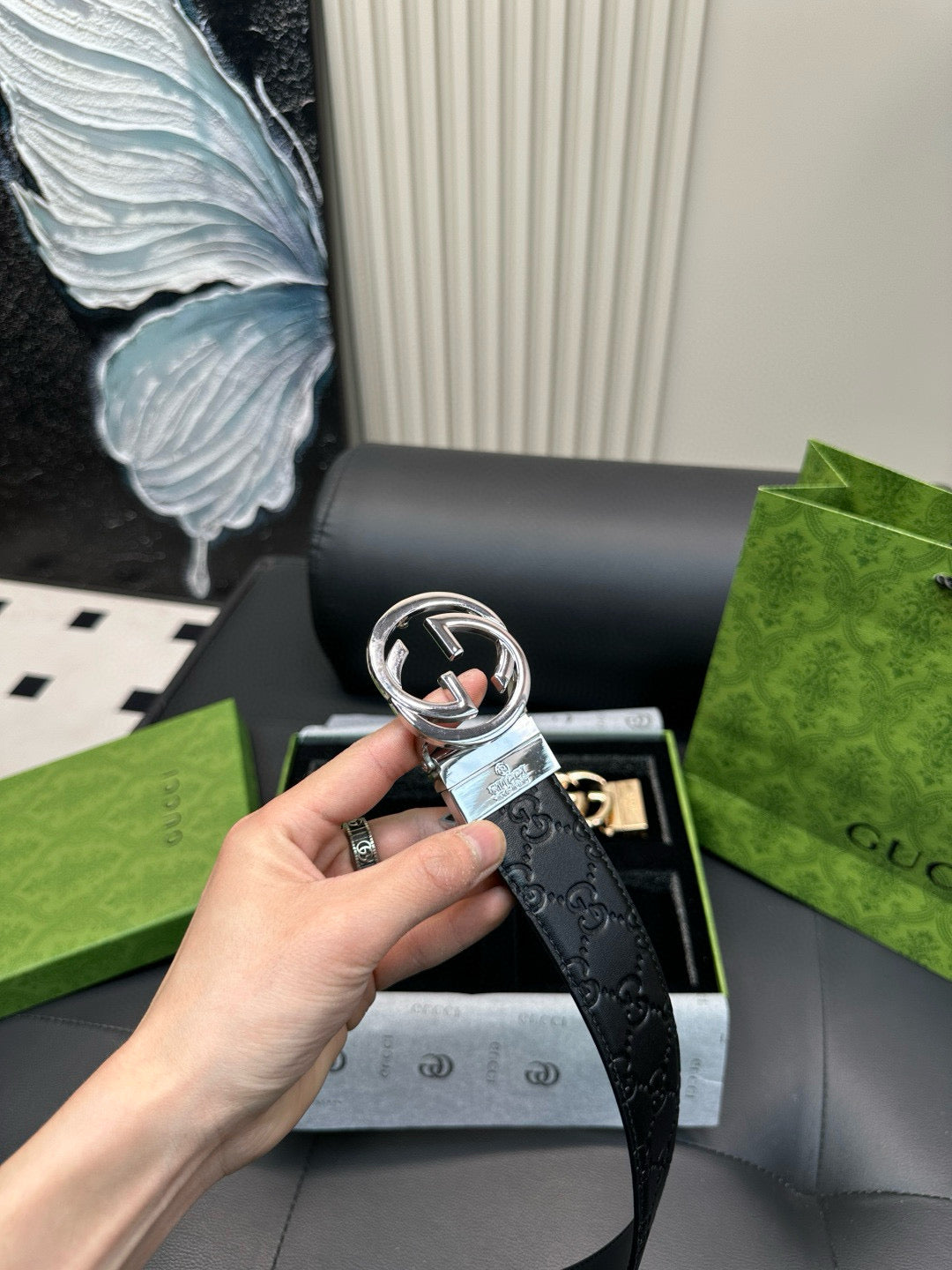 [Luxe]GG Gold and Silver Two-Colored Set