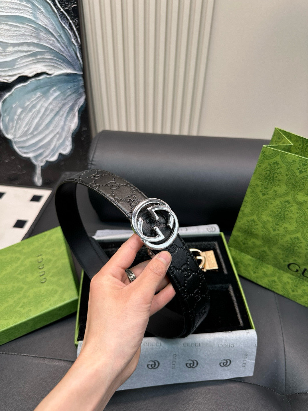 [Luxe]GG Gold and Silver Two-Colored Set