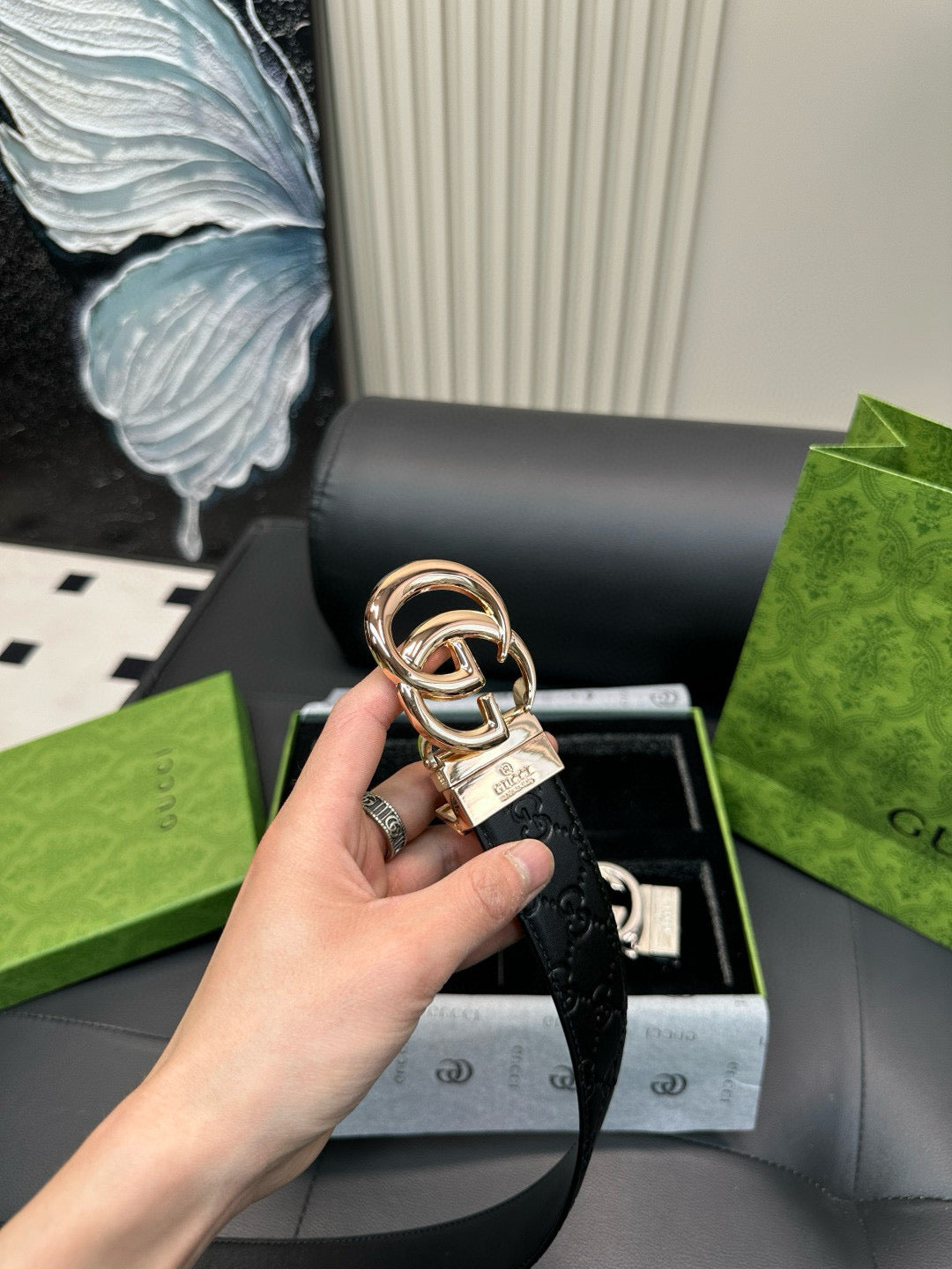 [Luxe]GG Gold and Silver Two-Colored Set