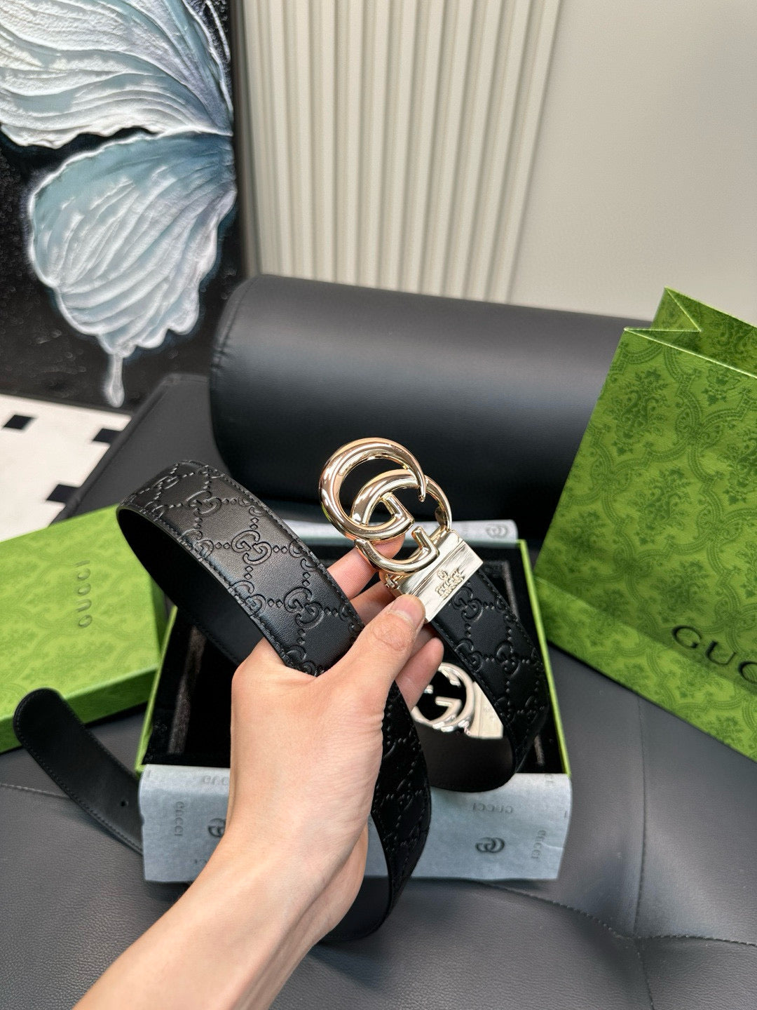 [Luxe]GG Gold and Silver Two-Colored Set