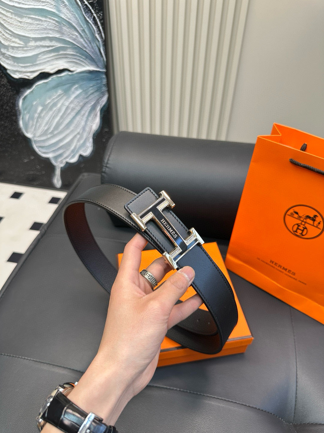 [Luxe]HMS Classic business-style fine-grained cowhide