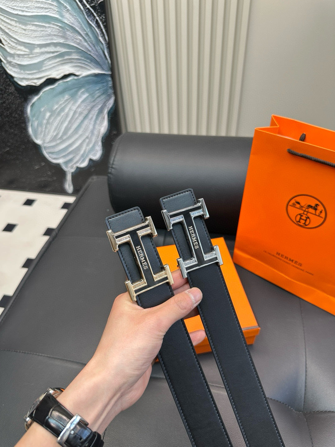 [Luxe]HMS Classic business-style fine-grained cowhide