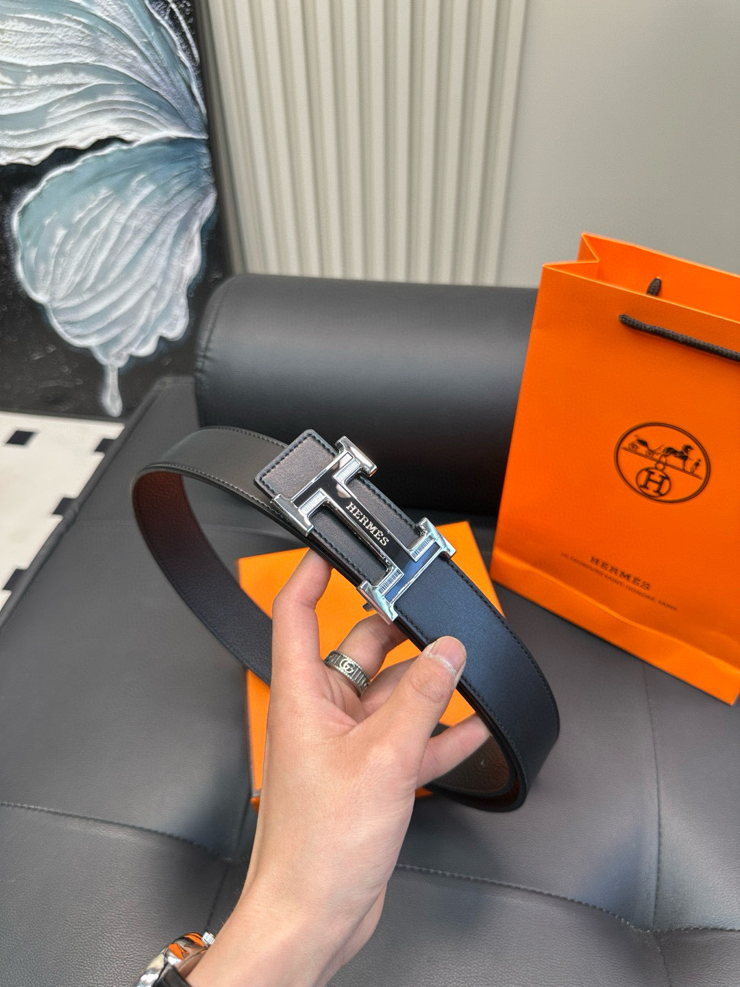 [Luxe]HMS Classic business-style fine-grained cowhide