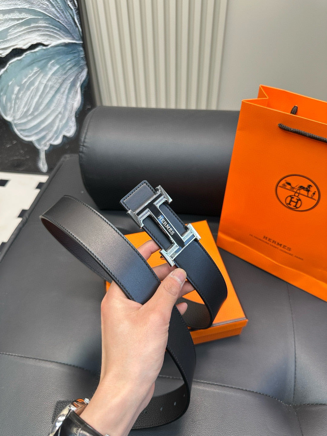 [Luxe]HMS Classic business-style fine-grained cowhide