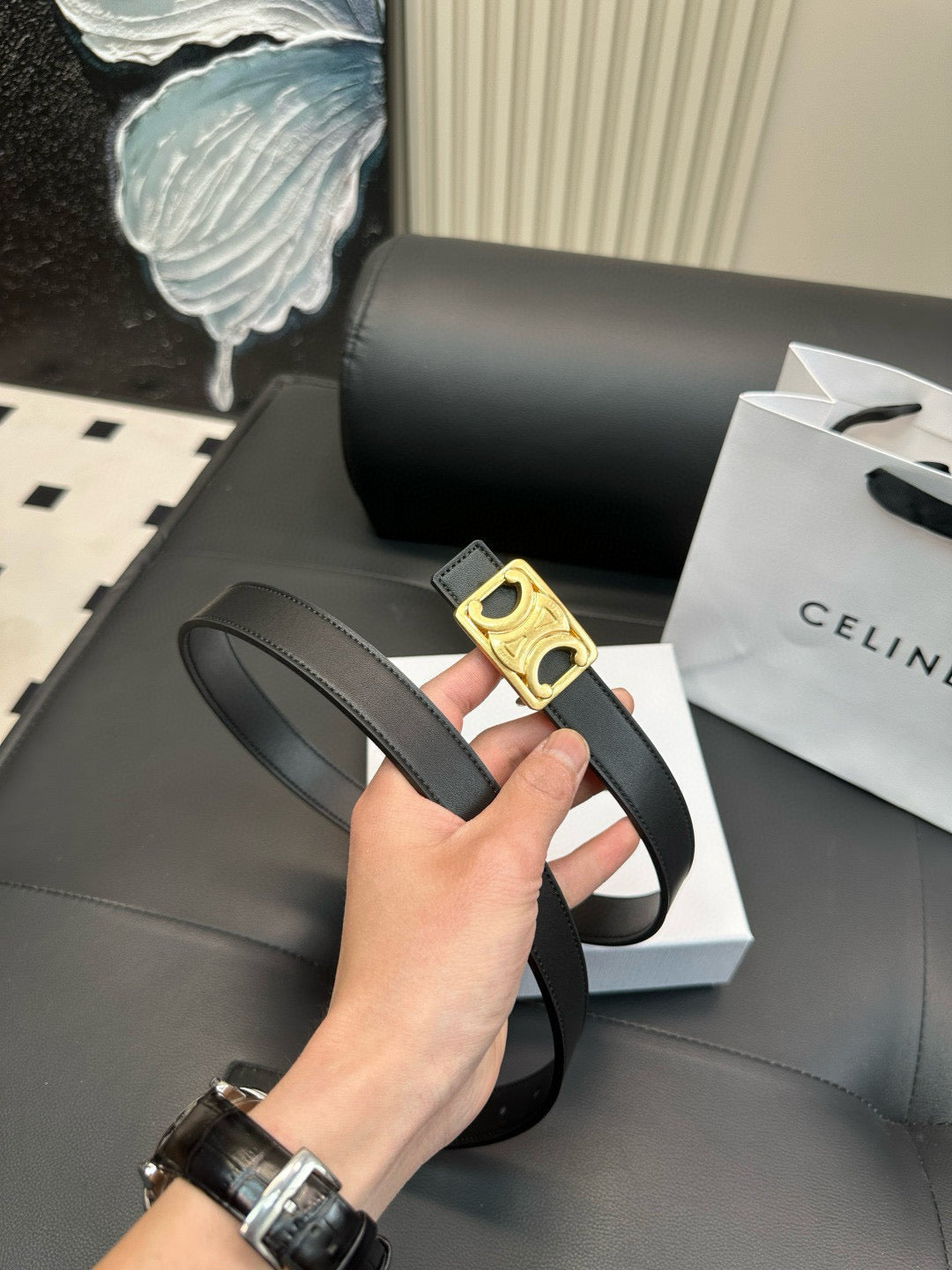 [Luxe]CELINE Slim-edge fashion style