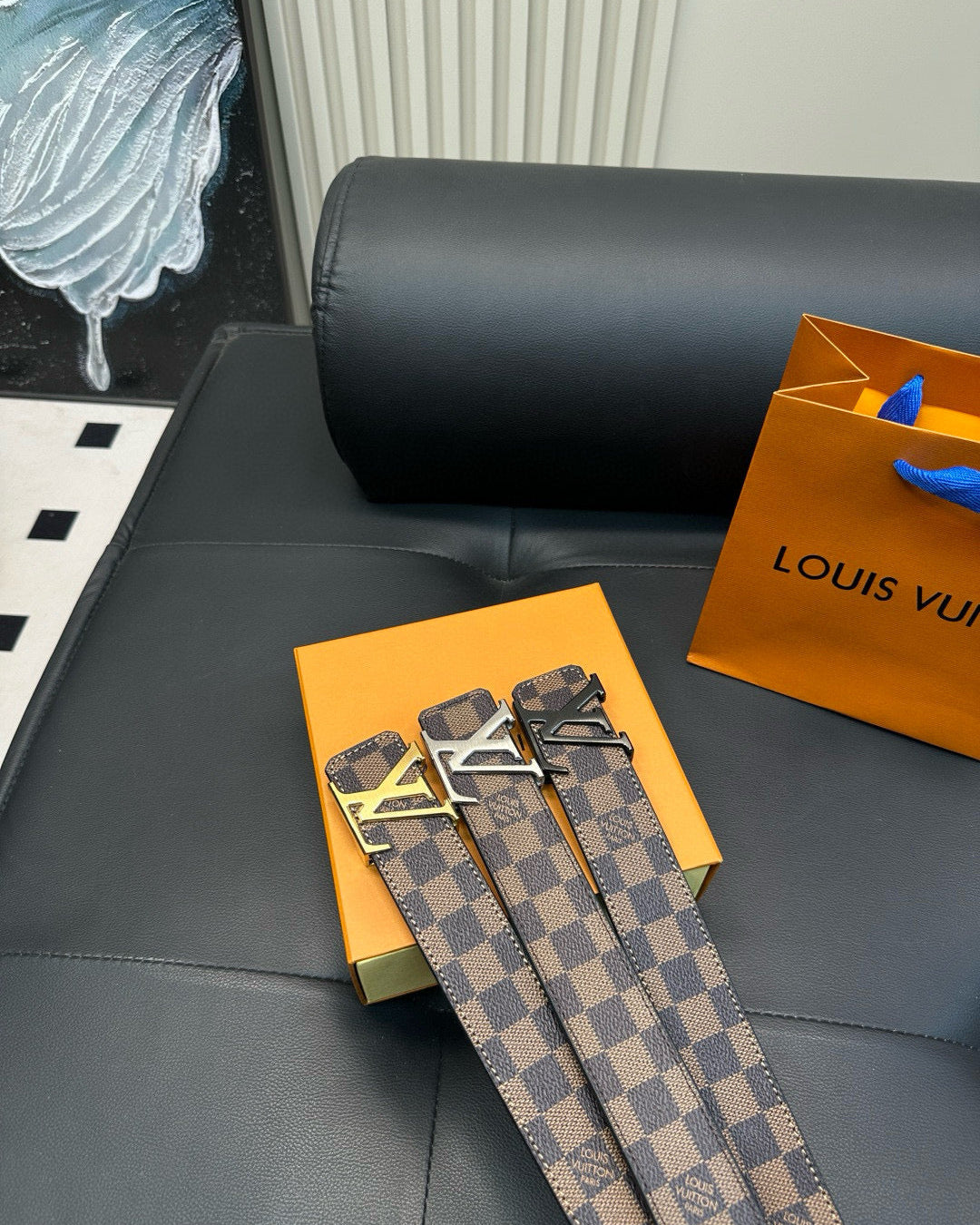 [Luxe]Checkerboard pattern, casual style